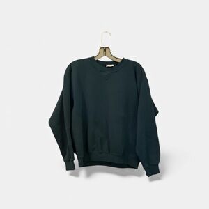 Gildan Crewneck Sweater in Deep Green